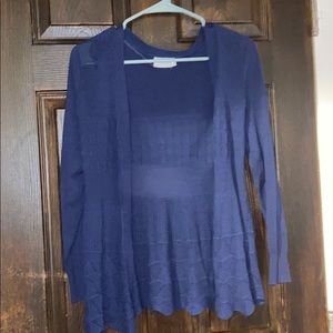 Blue cardigan